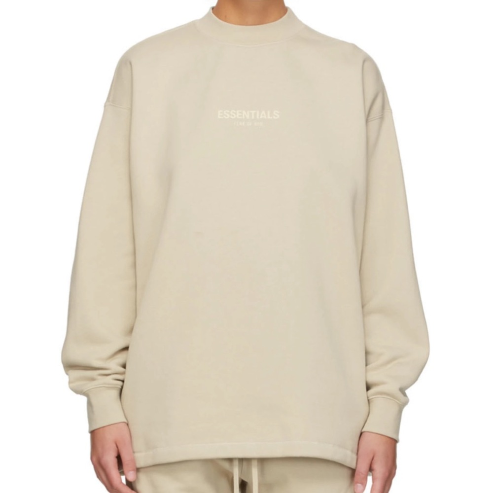 FEAR OF GOD - ESSENTIALS: Beige crewneck